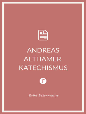 cover image of Andreas Althamer Katechismus